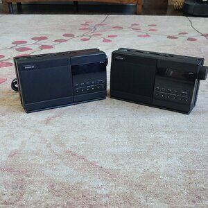 Pre-Owned Sangean RS-330 +RS-332 Digital AM/FM Clock Radio & dual Alarm Clocks.